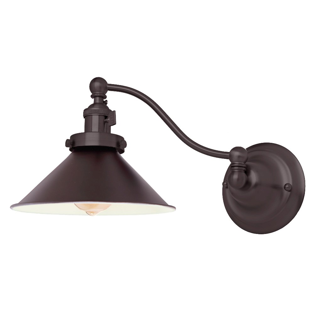 JVI Designs-1253-08 M3-Soho - 8 Inch 1 Light Swing Arm Wall Sconce Oil Rubbed Bronze  Oil Rubbed Bronze Finish with Metal Shade